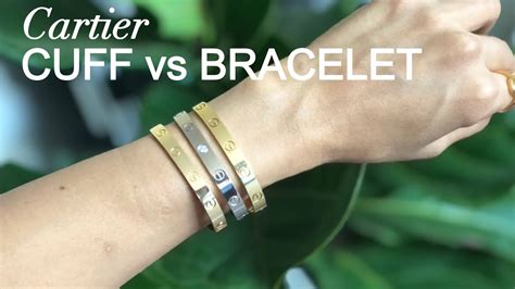 cartier love cuff vs bracelet